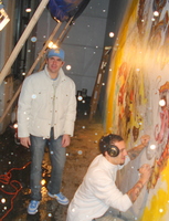 Painting mural at Wann.JPG